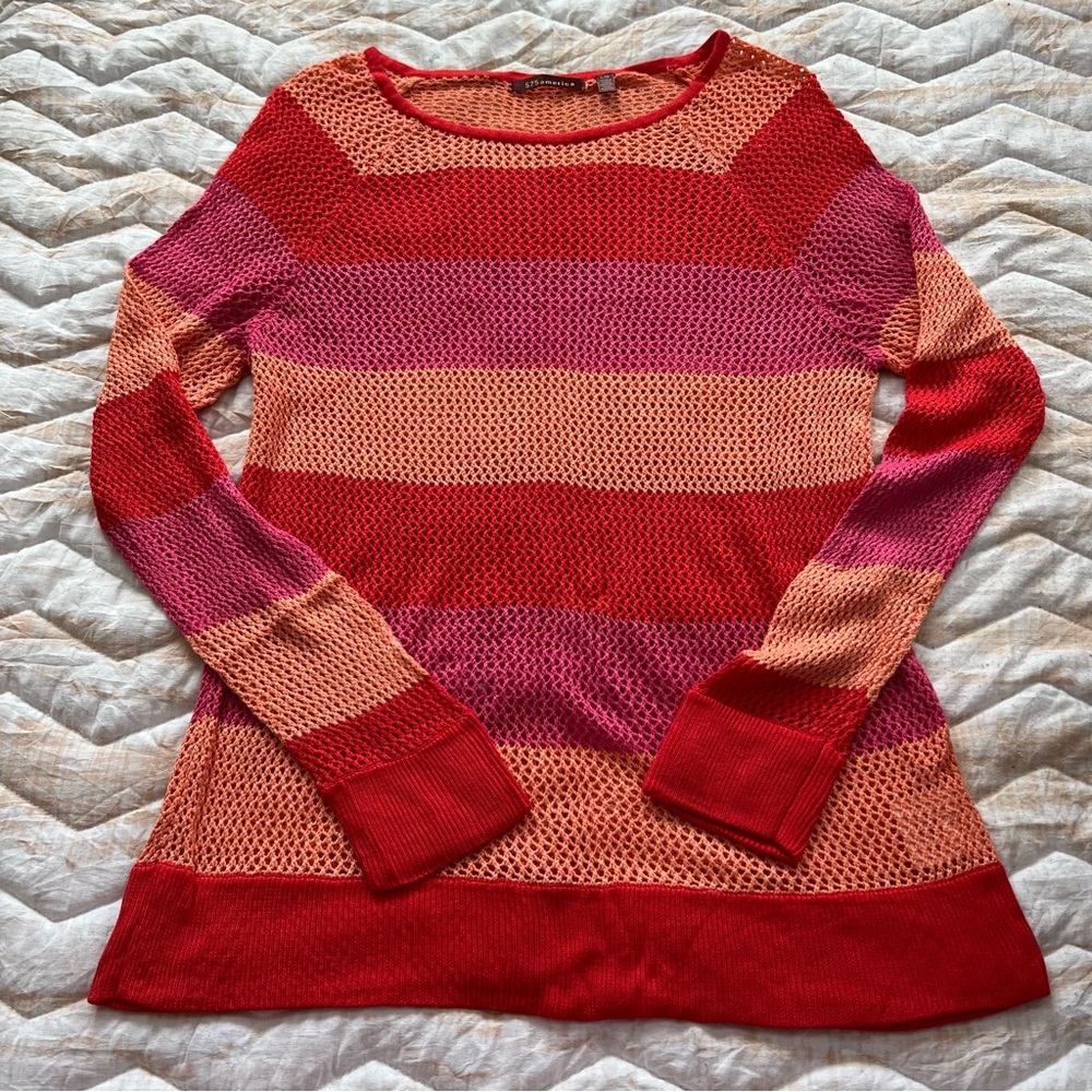 525 America Open Knit Sweater